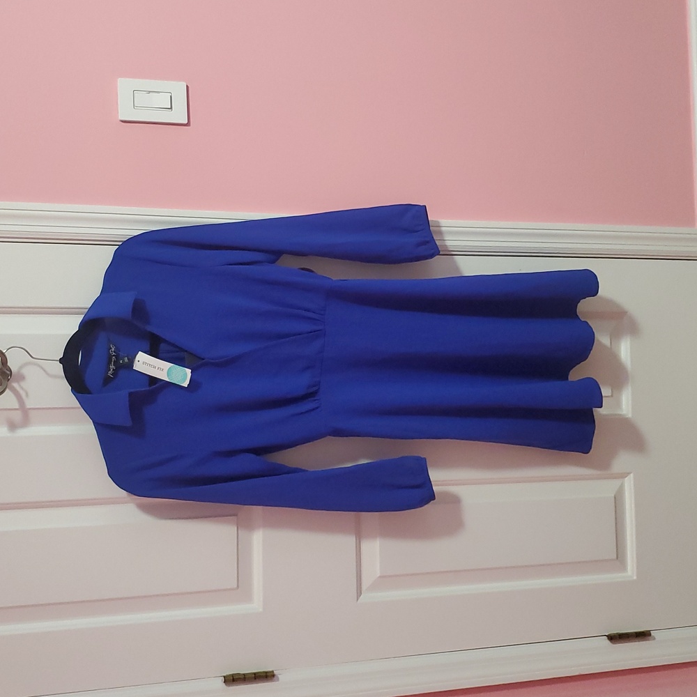Montgomery Post Blue Dress NWT